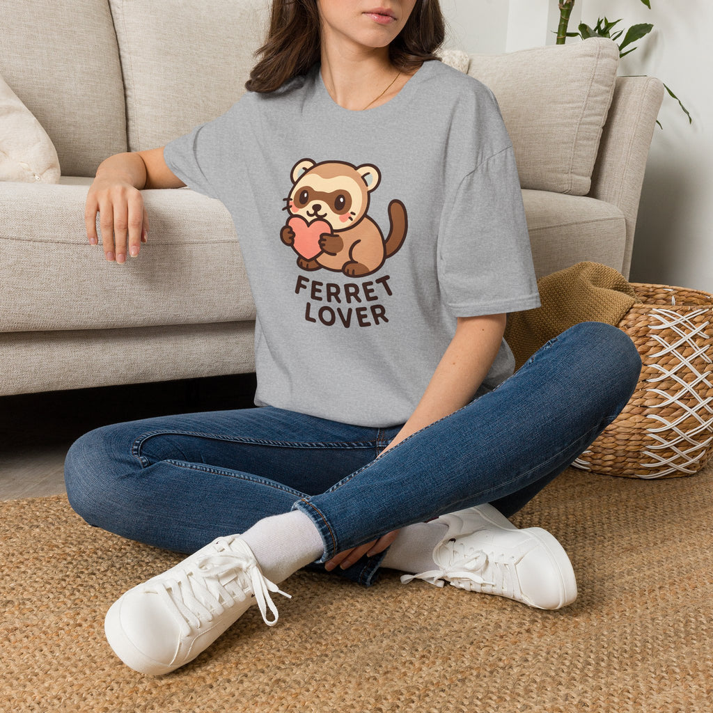 Ferret Holding Heart T-Shirt