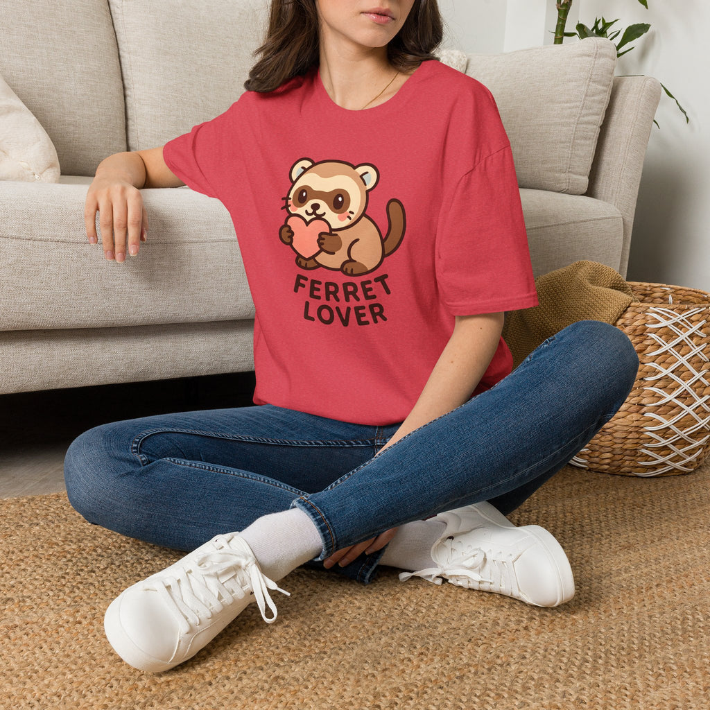 Ferret Holding Heart T-Shirt