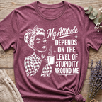 Attitude & Stupidity T-shirt