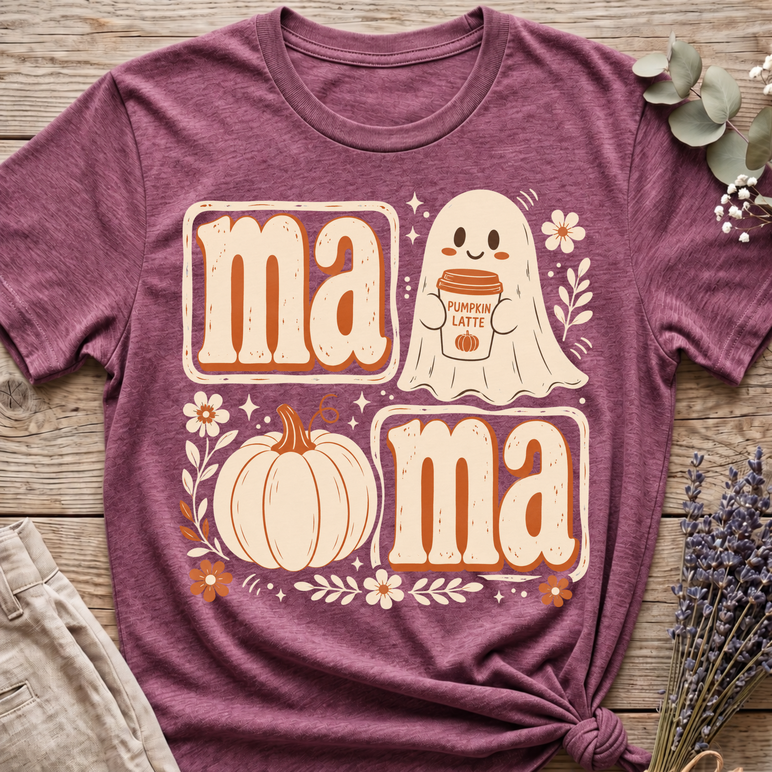 Fall Ghost Mama T-shirt