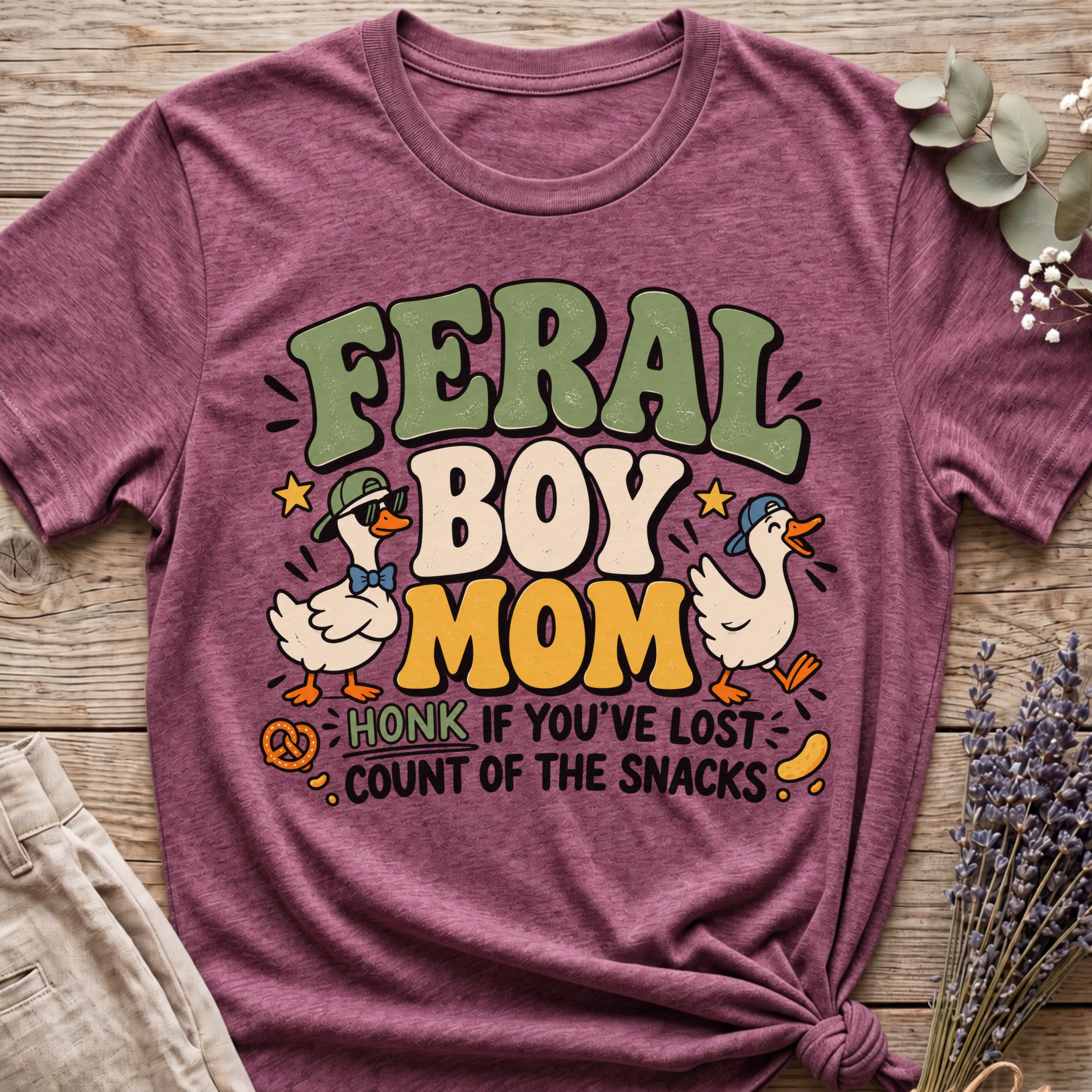 Feral Boy Mom T-shirt
