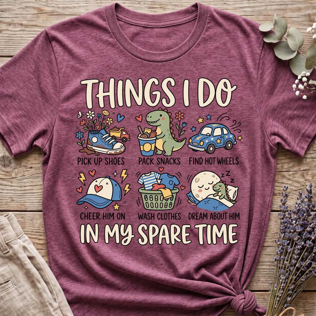 Boy Mom's Spare Time T-shirt