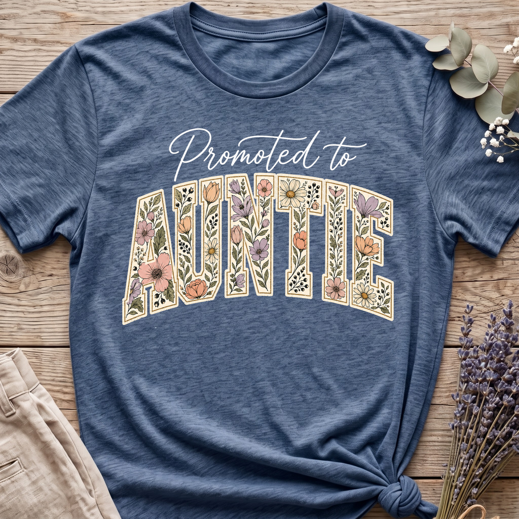 Promoted To Auntie T-shirt