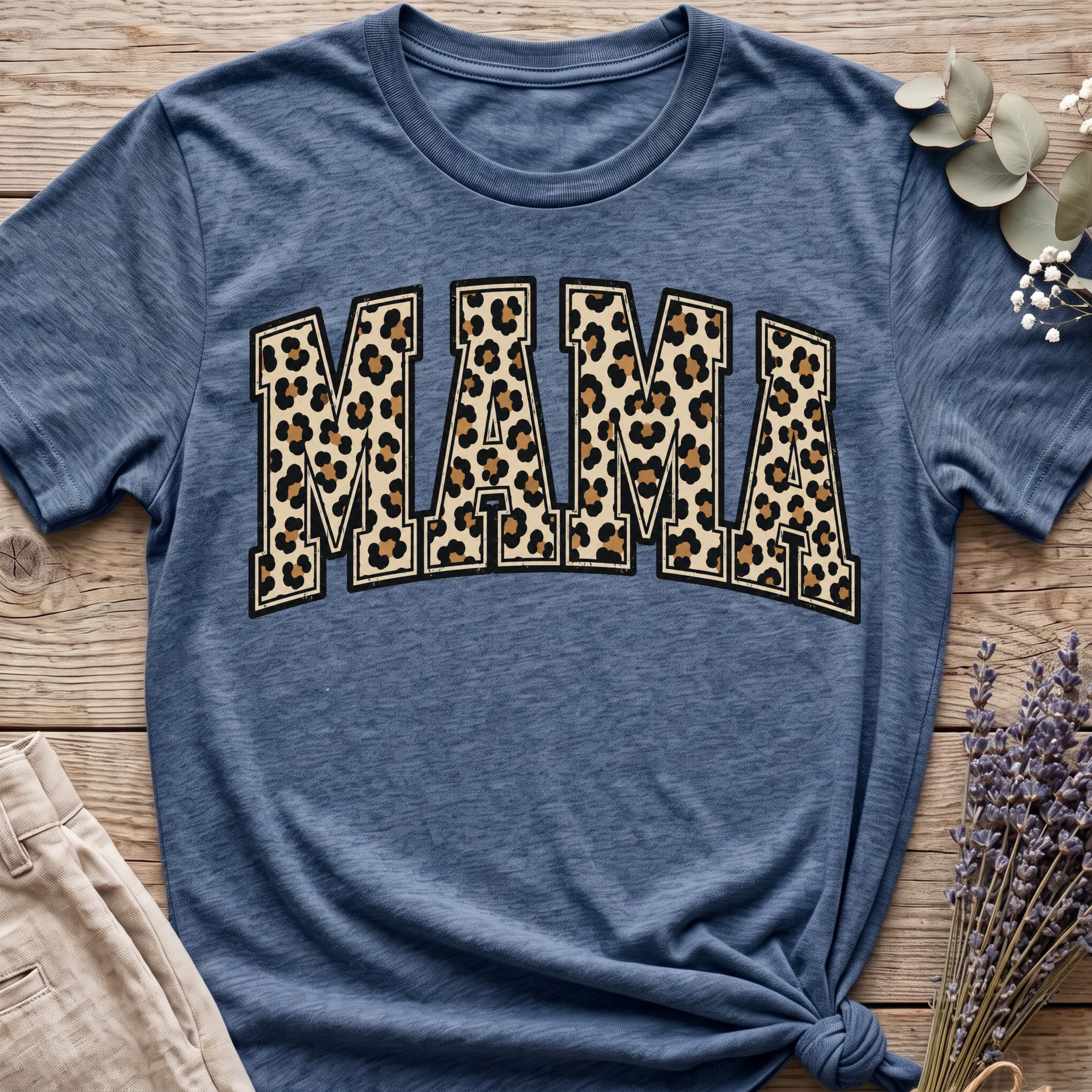 Cheeta Print Mama T-shirt