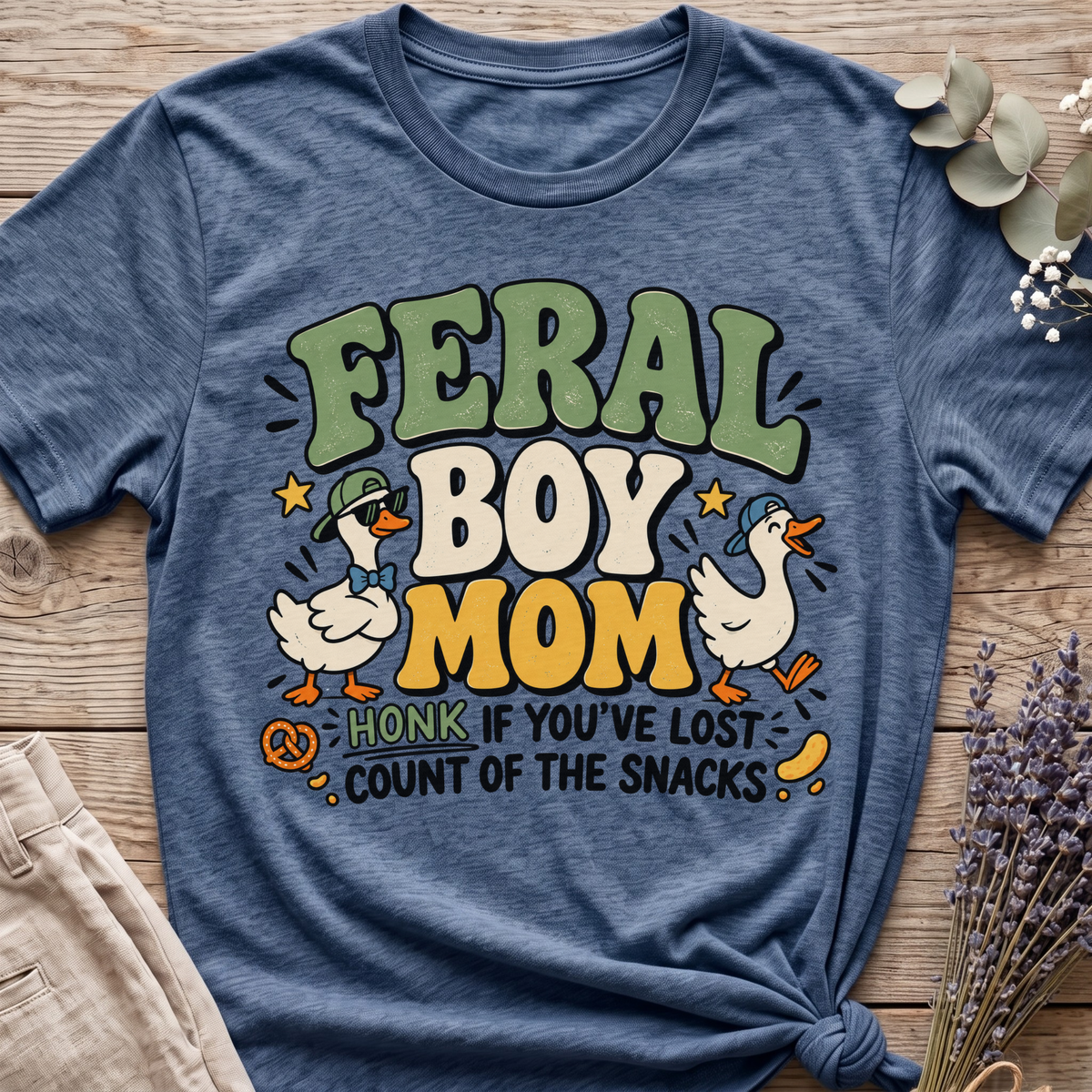Feral Boy Mom T-shirt