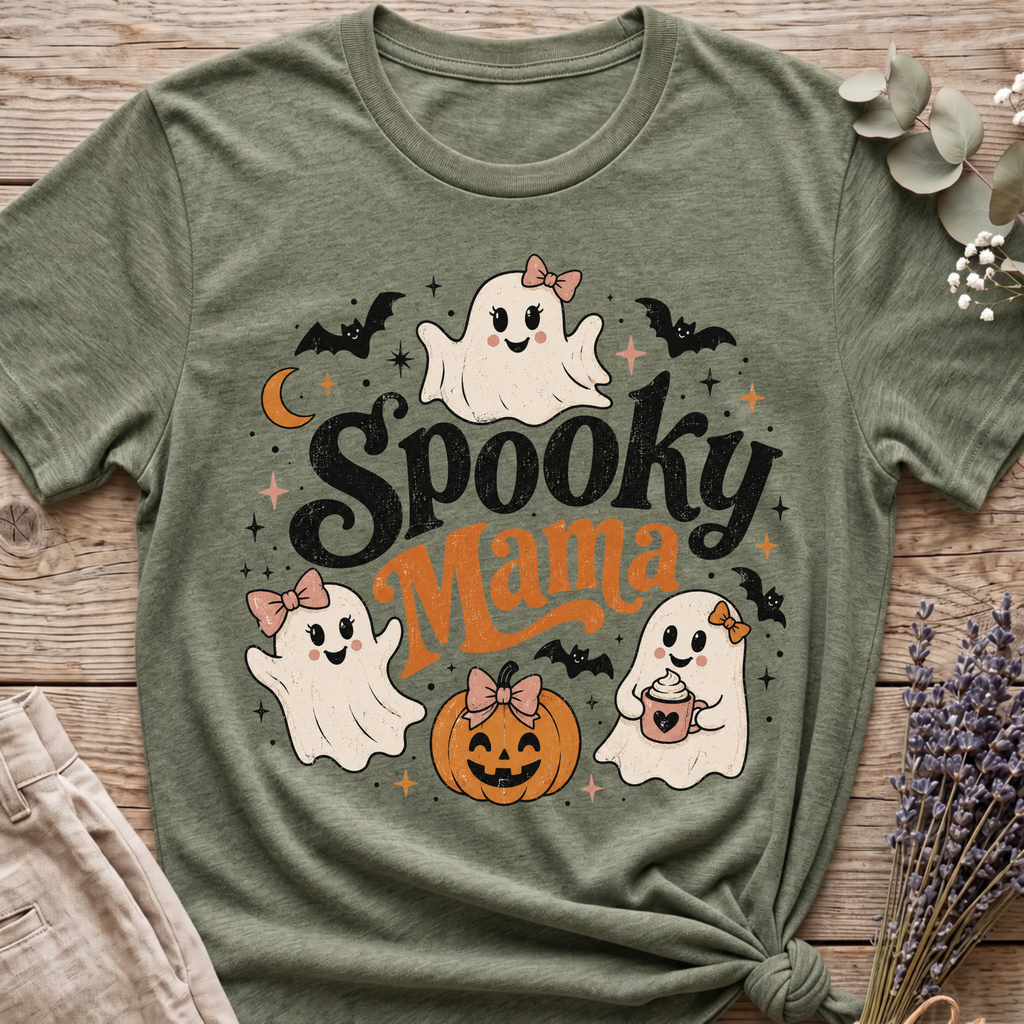 Spooky Ghost Mama T-shirt