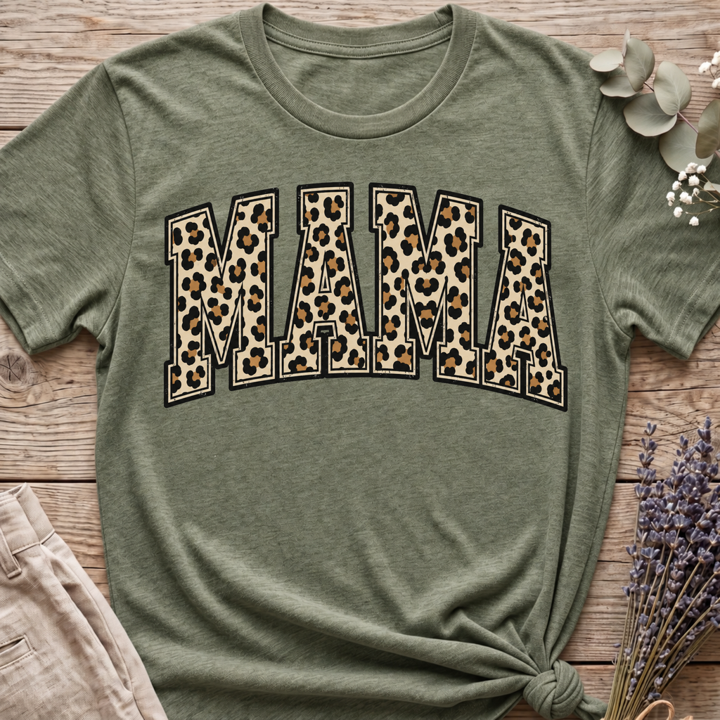 Cheeta Print Mama T-shirt