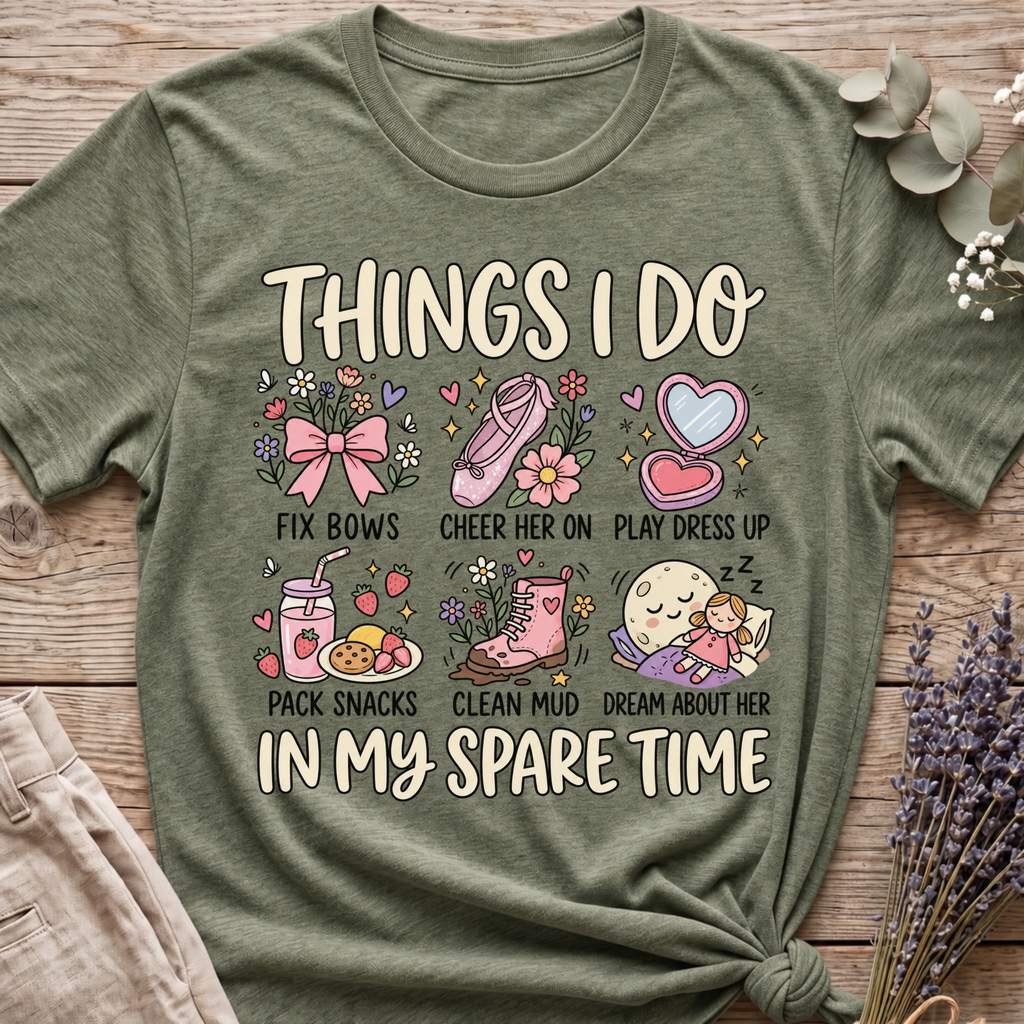 Girl Mom's Spare Time T-shirt