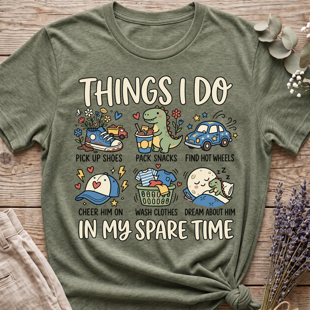 Boy Mom's Spare Time T-shirt