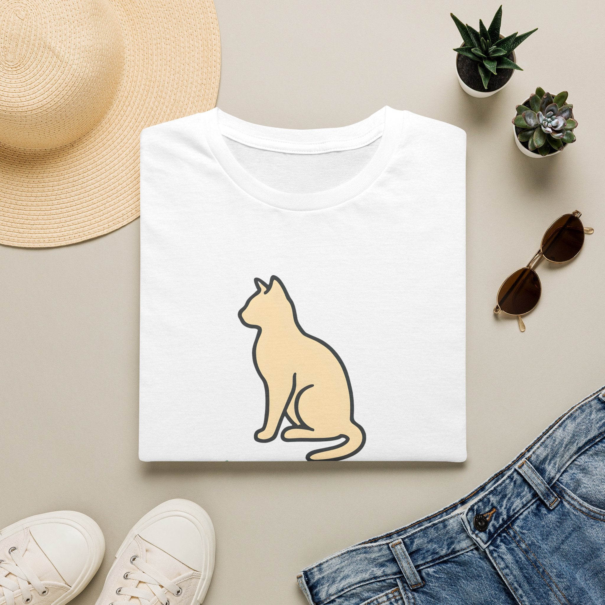 Meowtivation Cat Illustration T-Shirt