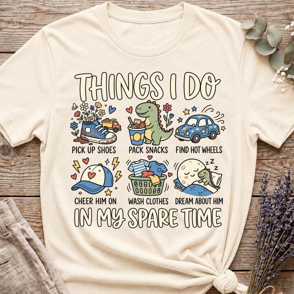 Boy Mom's Spare Time T-shirt