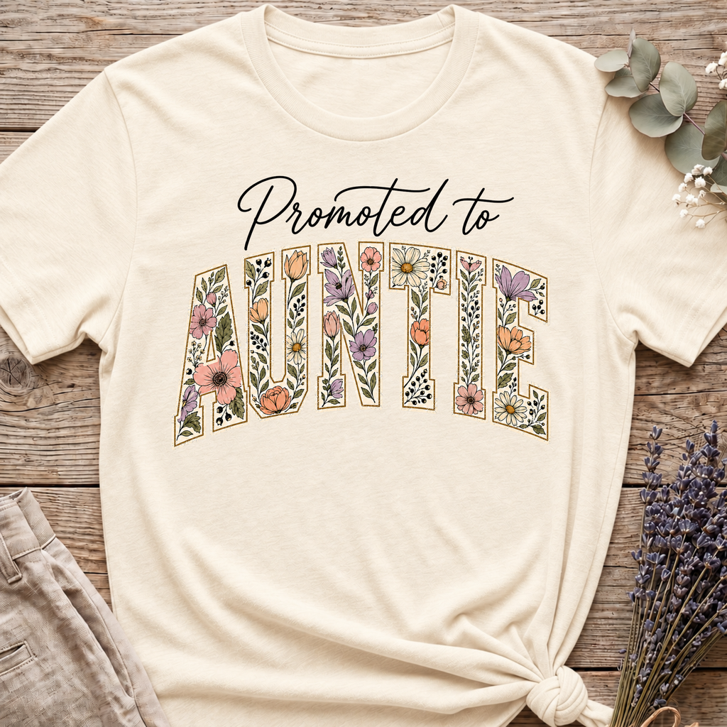 Promoted To Auntie T-shirt