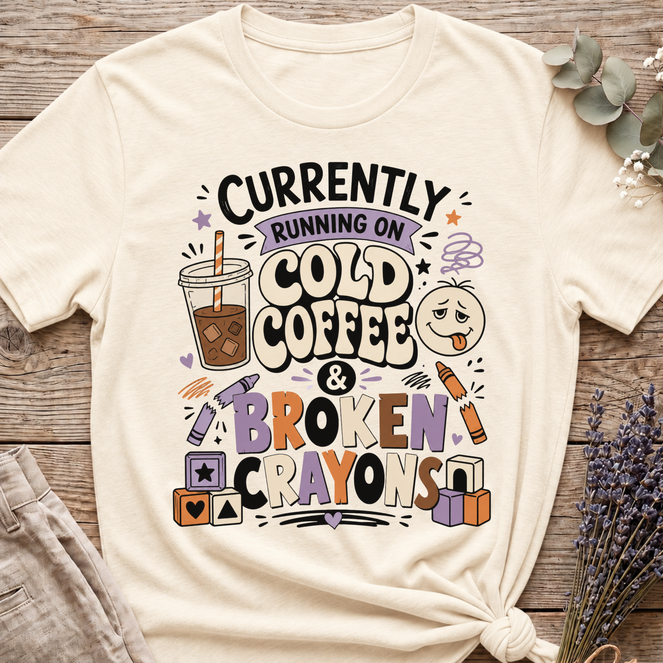Running On Coffee T-shirt