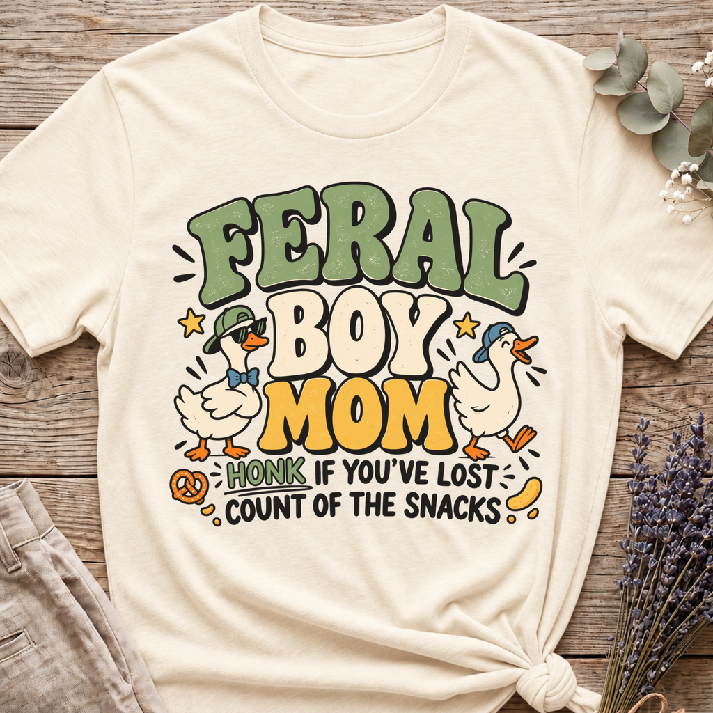 Feral Boy Mom T-shirt