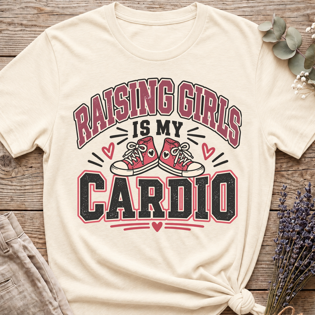 Raising Girls Is Cardio T-shirt