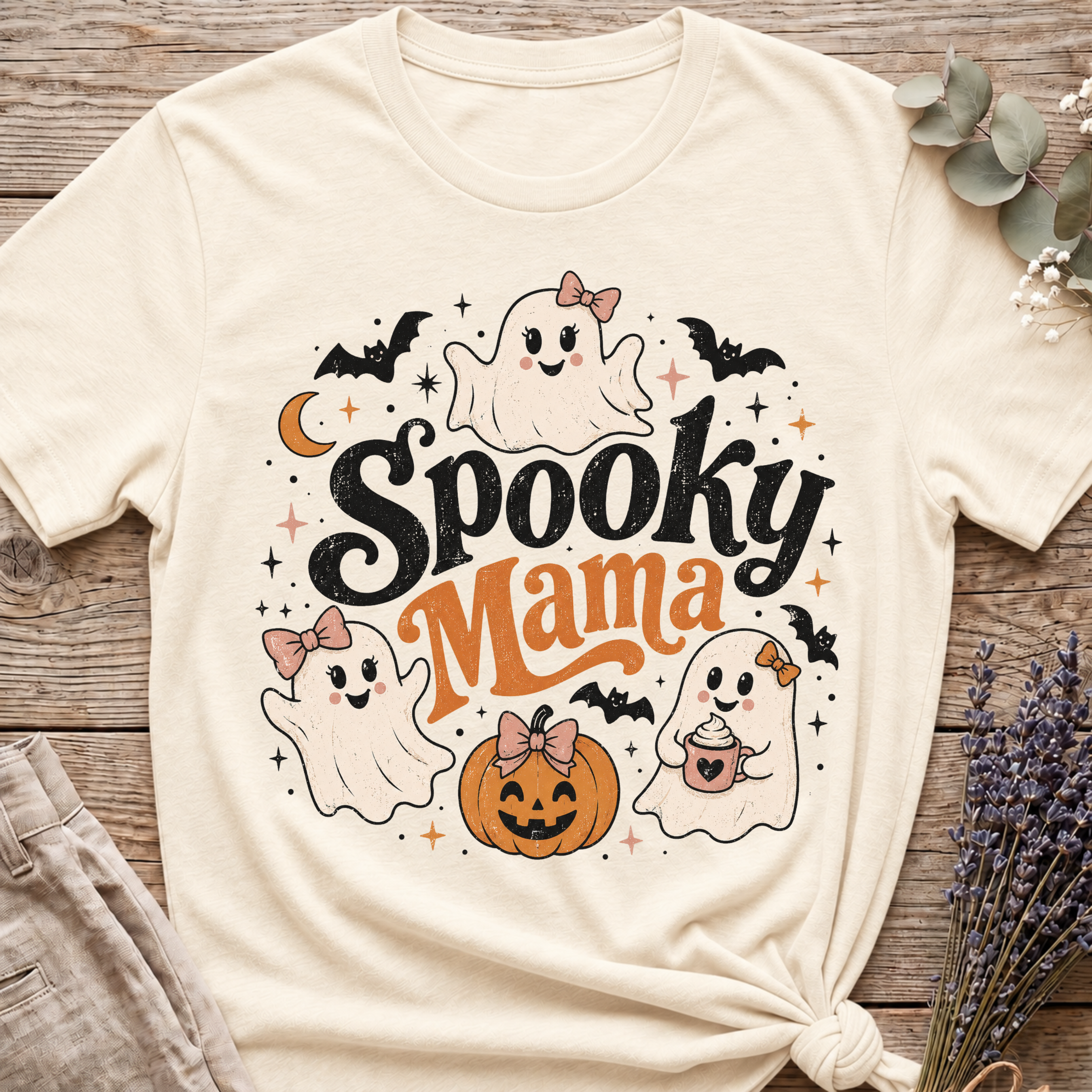 Spooky Ghost Mama T-shirt