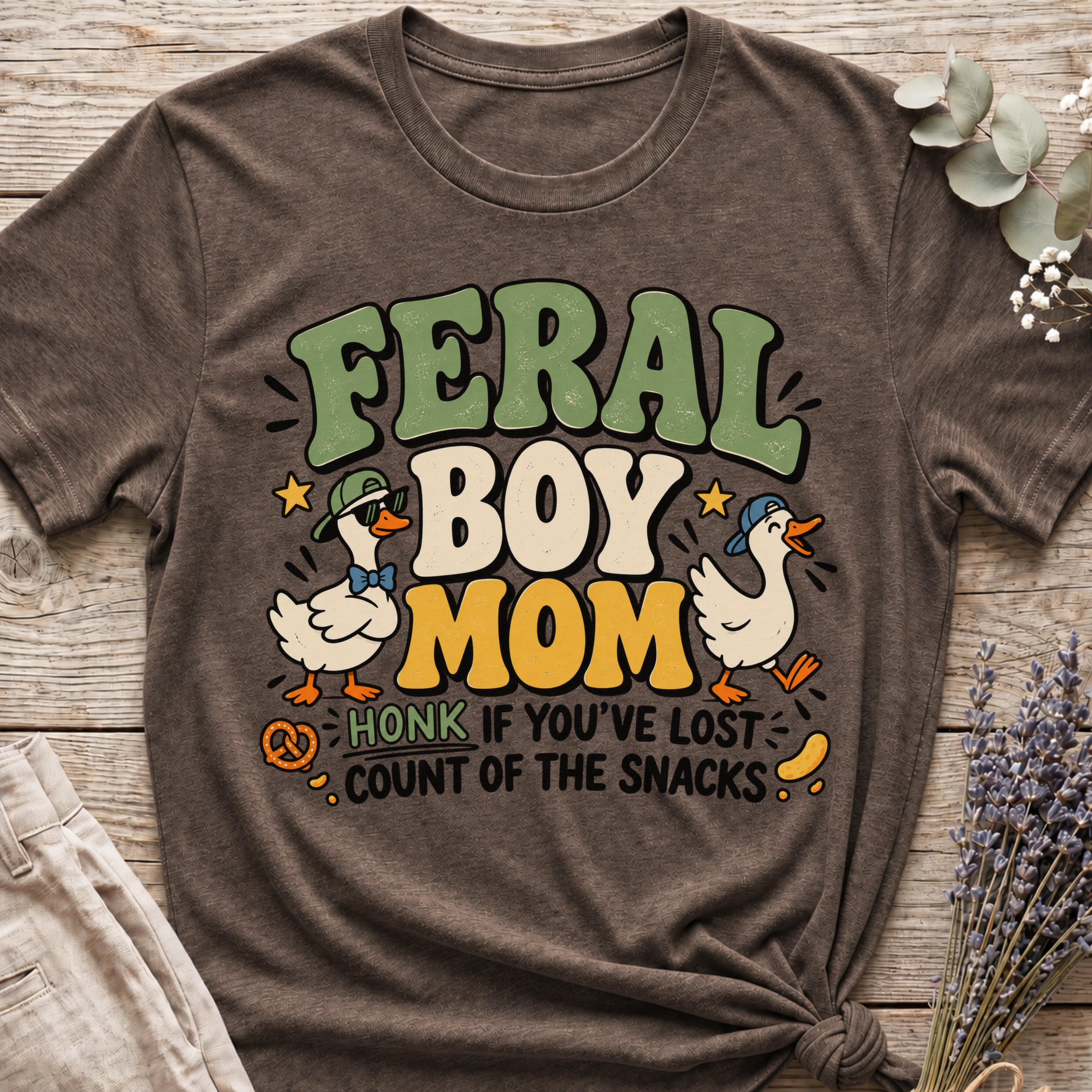 Feral Boy Mom T-shirt