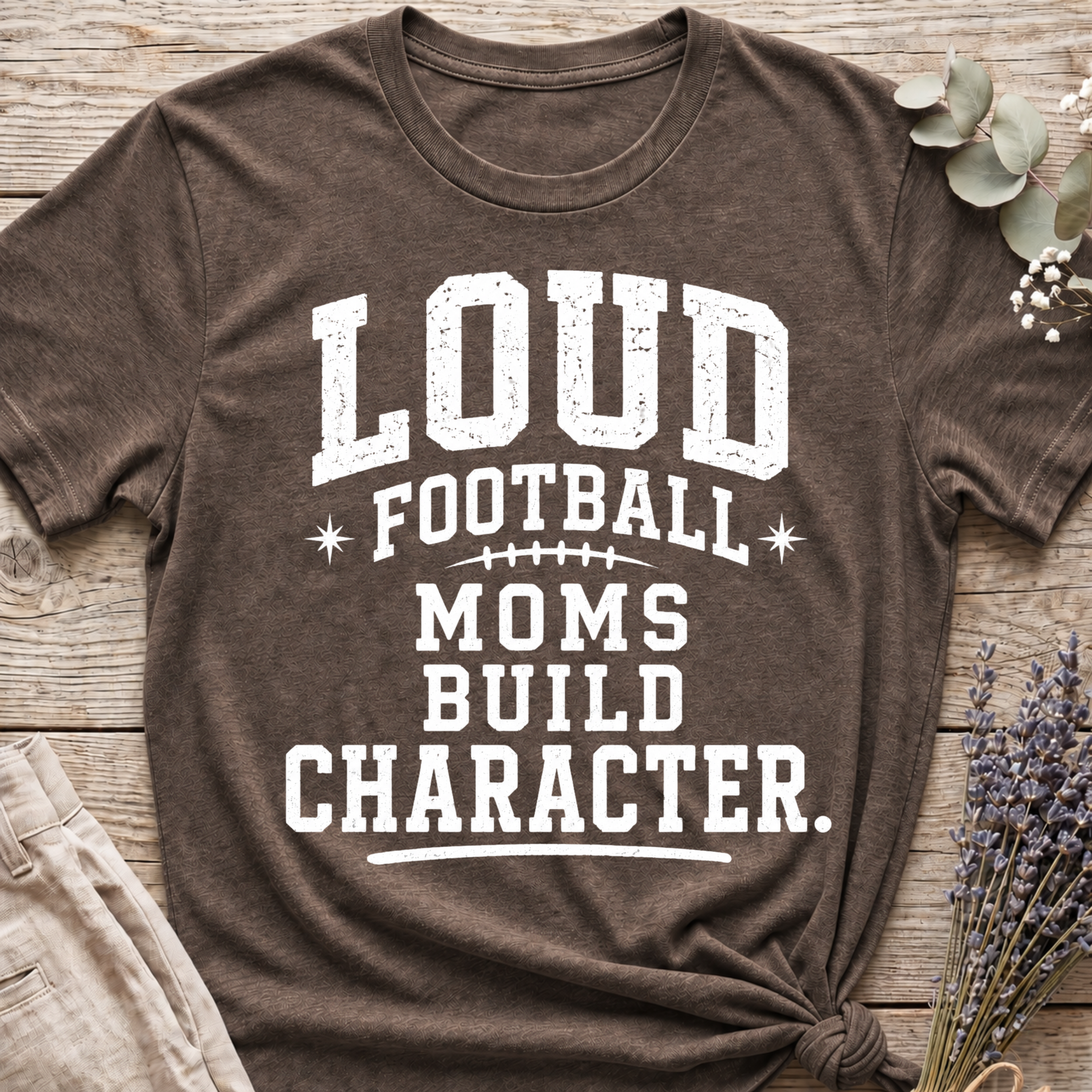 Loud Football Mom T-shirt