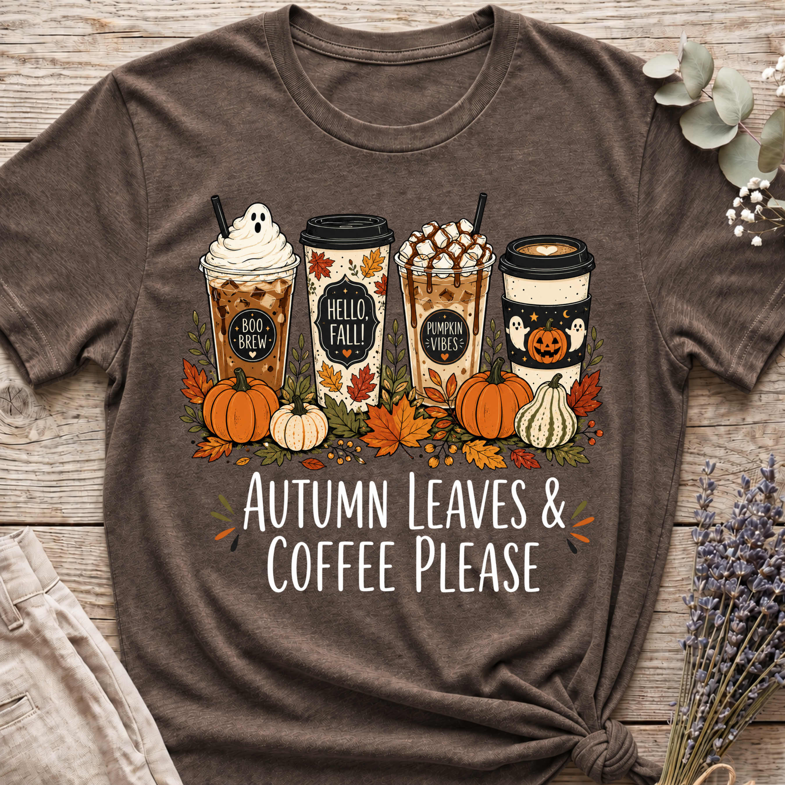 Leaves & Coffee T-shirt