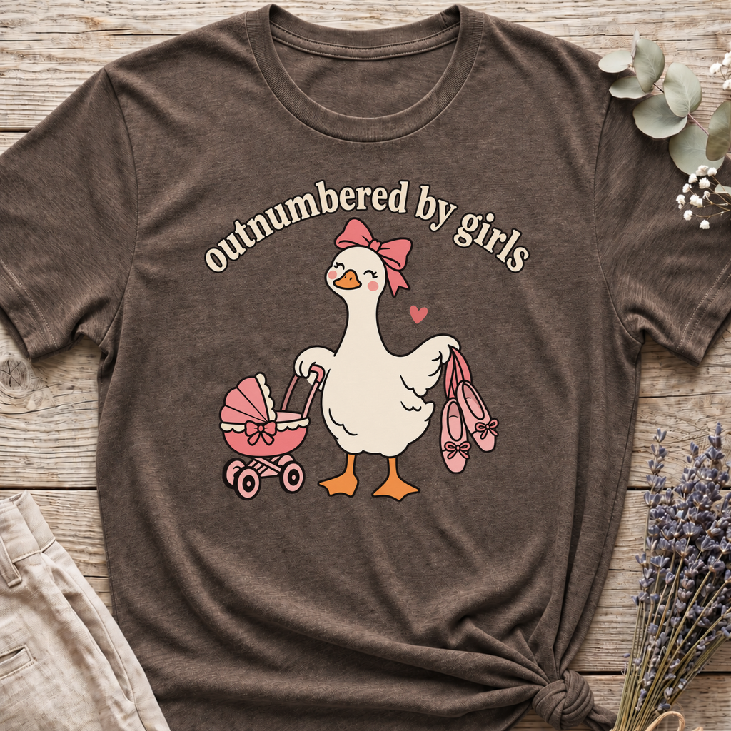 Outnumbered By Girls T-shirt