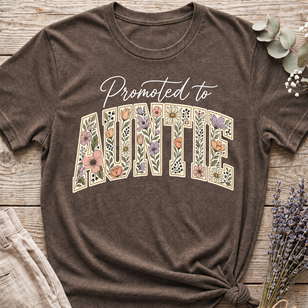Promoted To Auntie T-shirt