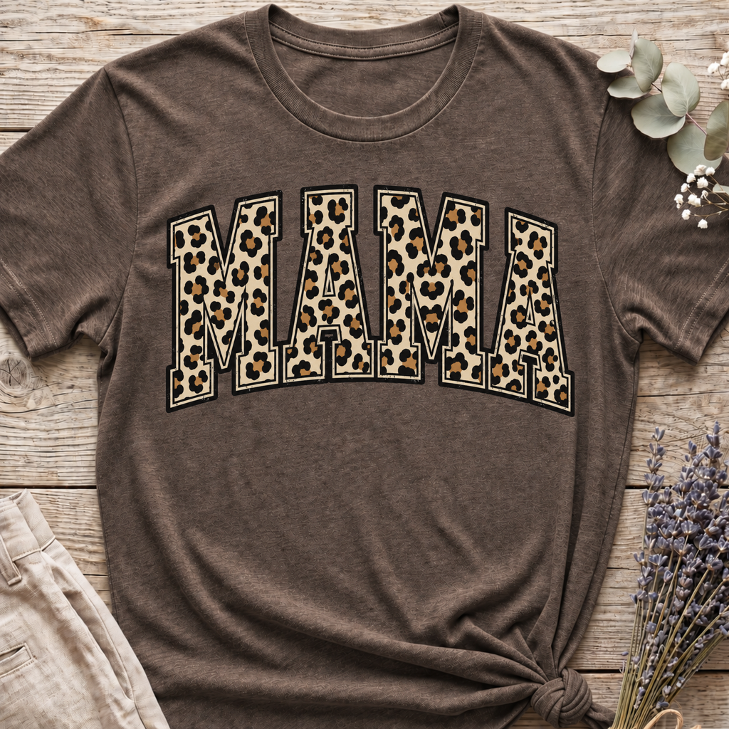 Cheeta Print Mama T-shirt