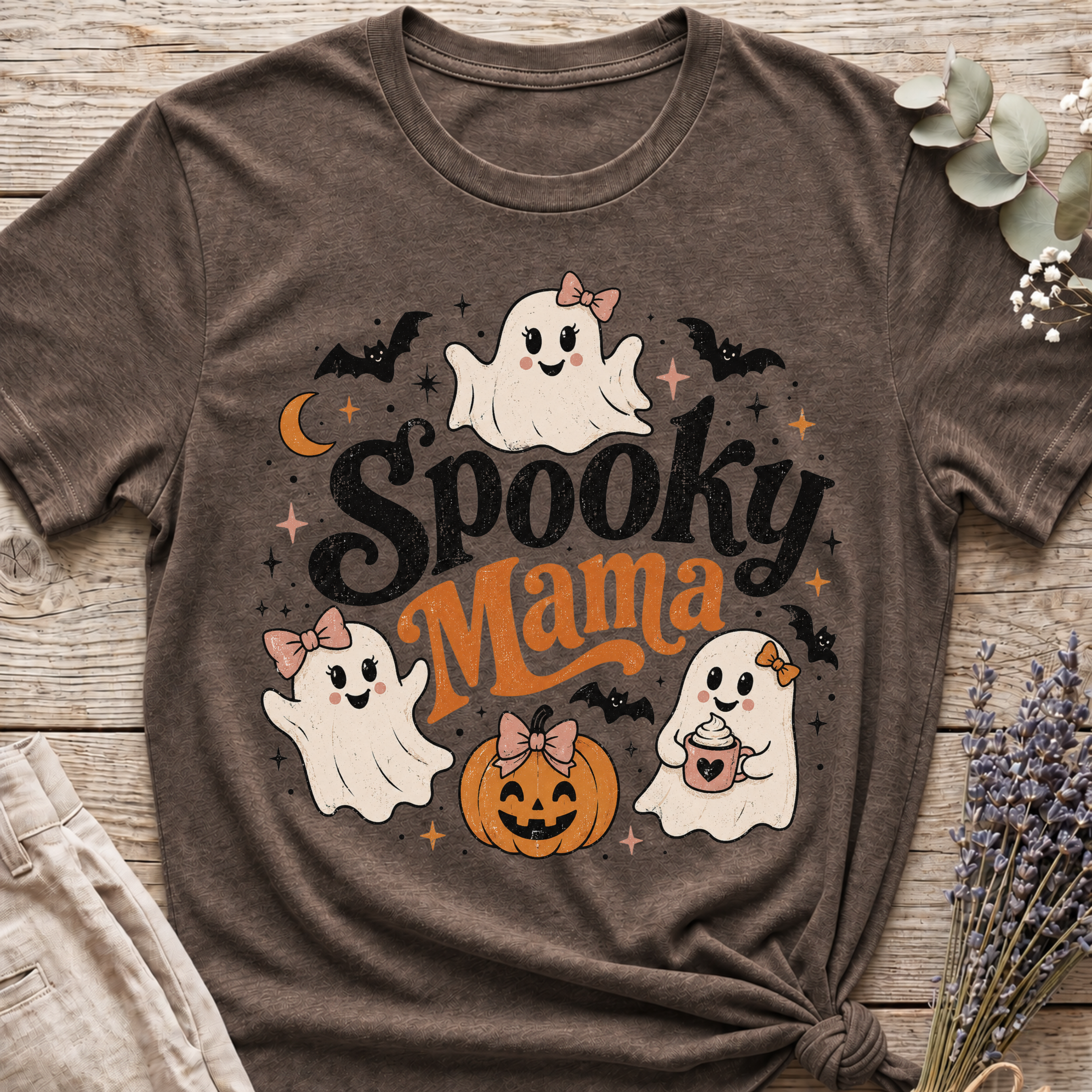 Spooky Ghost Mama T-shirt