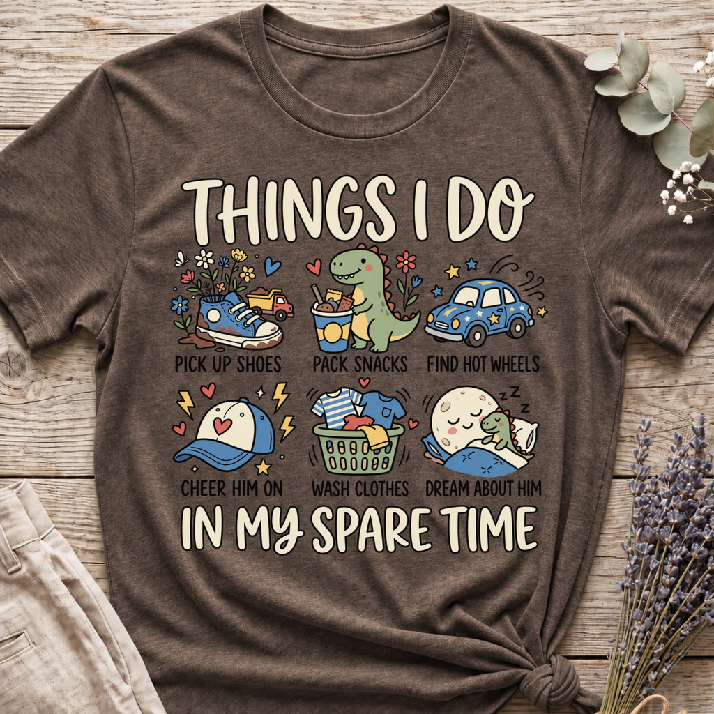 Boy Mom's Spare Time T-shirt