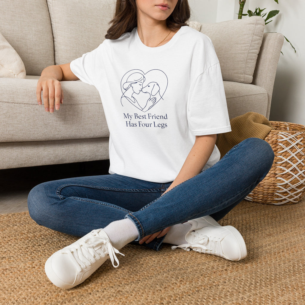 Dog and Woman Heart T-Shirt