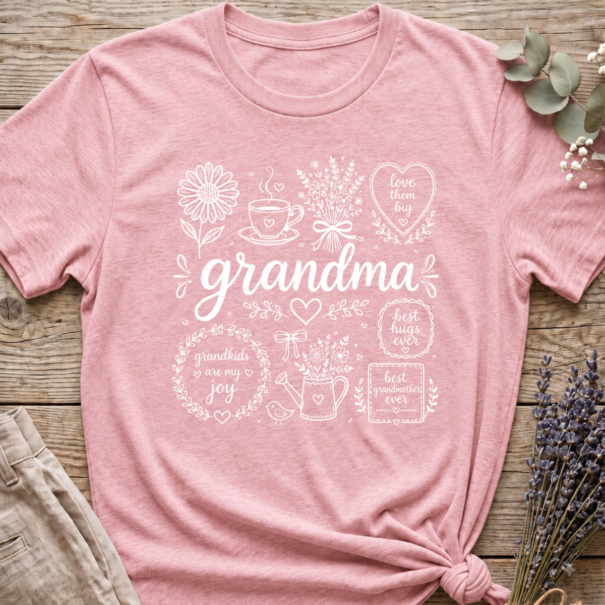 Grandma Line Art T-shirt