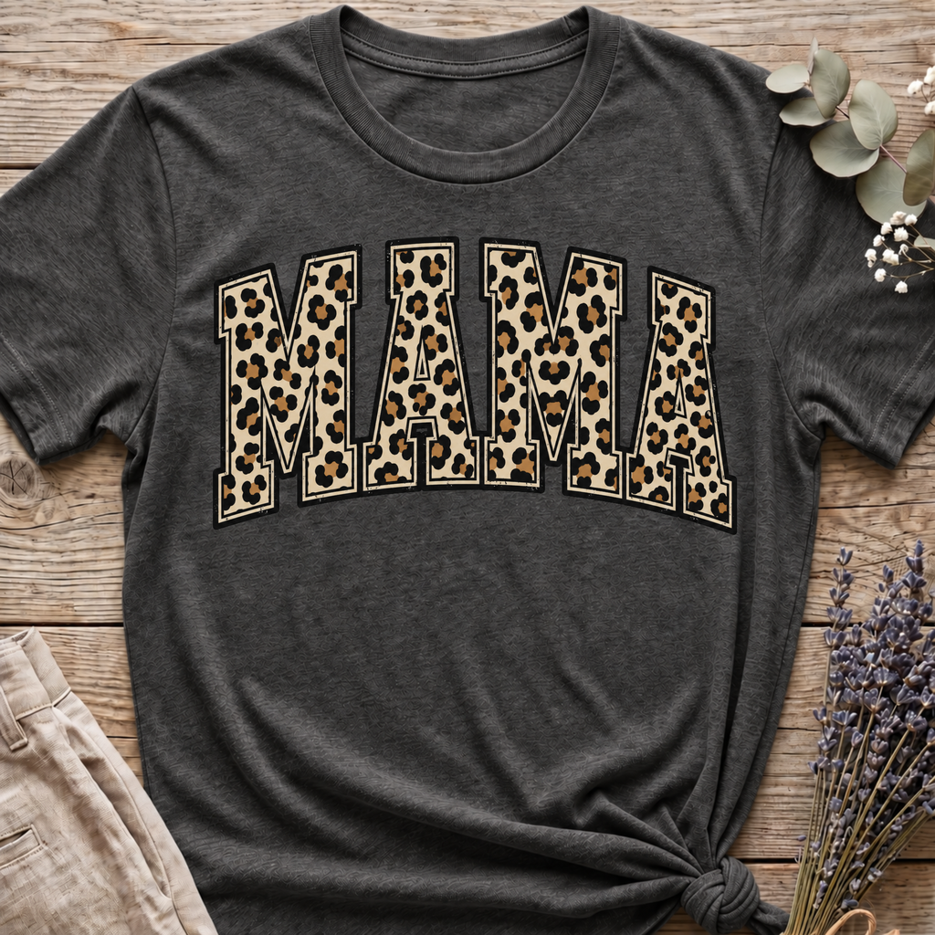Cheeta Print Mama T-shirt