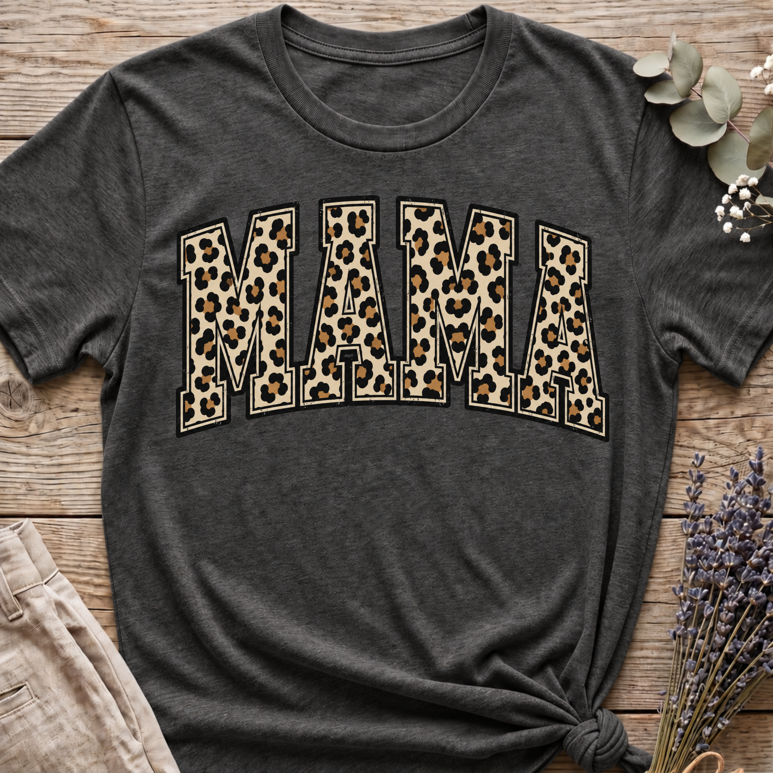Cheeta Print Mama T-shirt