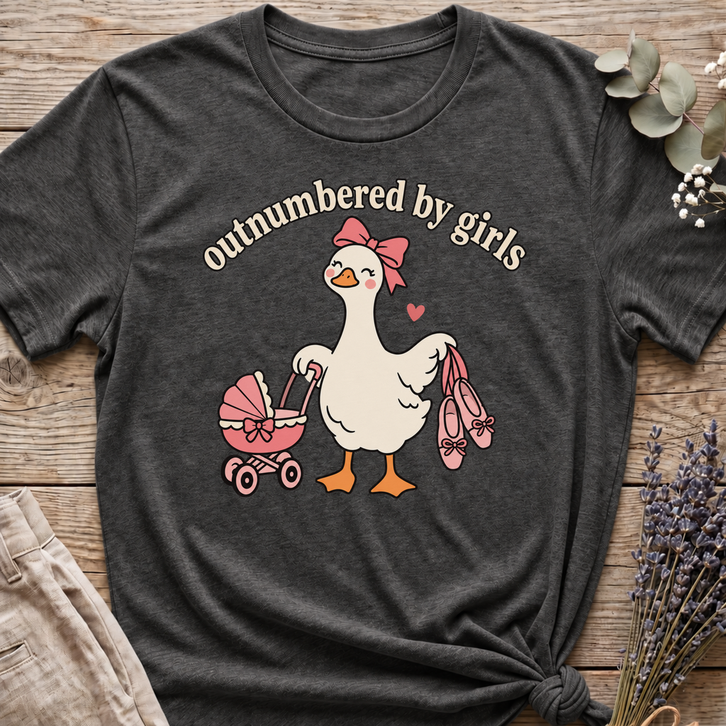 Outnumbered By Girls T-shirt