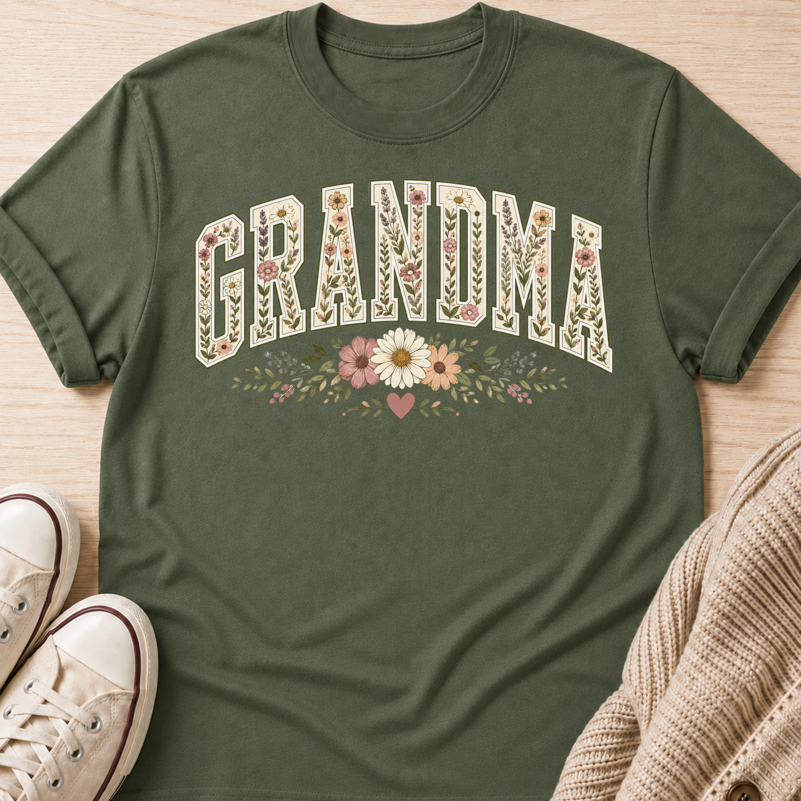 Floral Grandma T-shirt