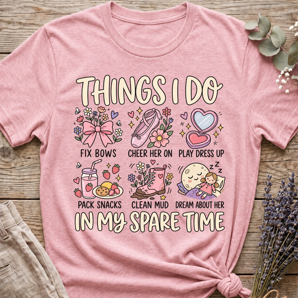 Girl Mom's Spare Time T-shirt