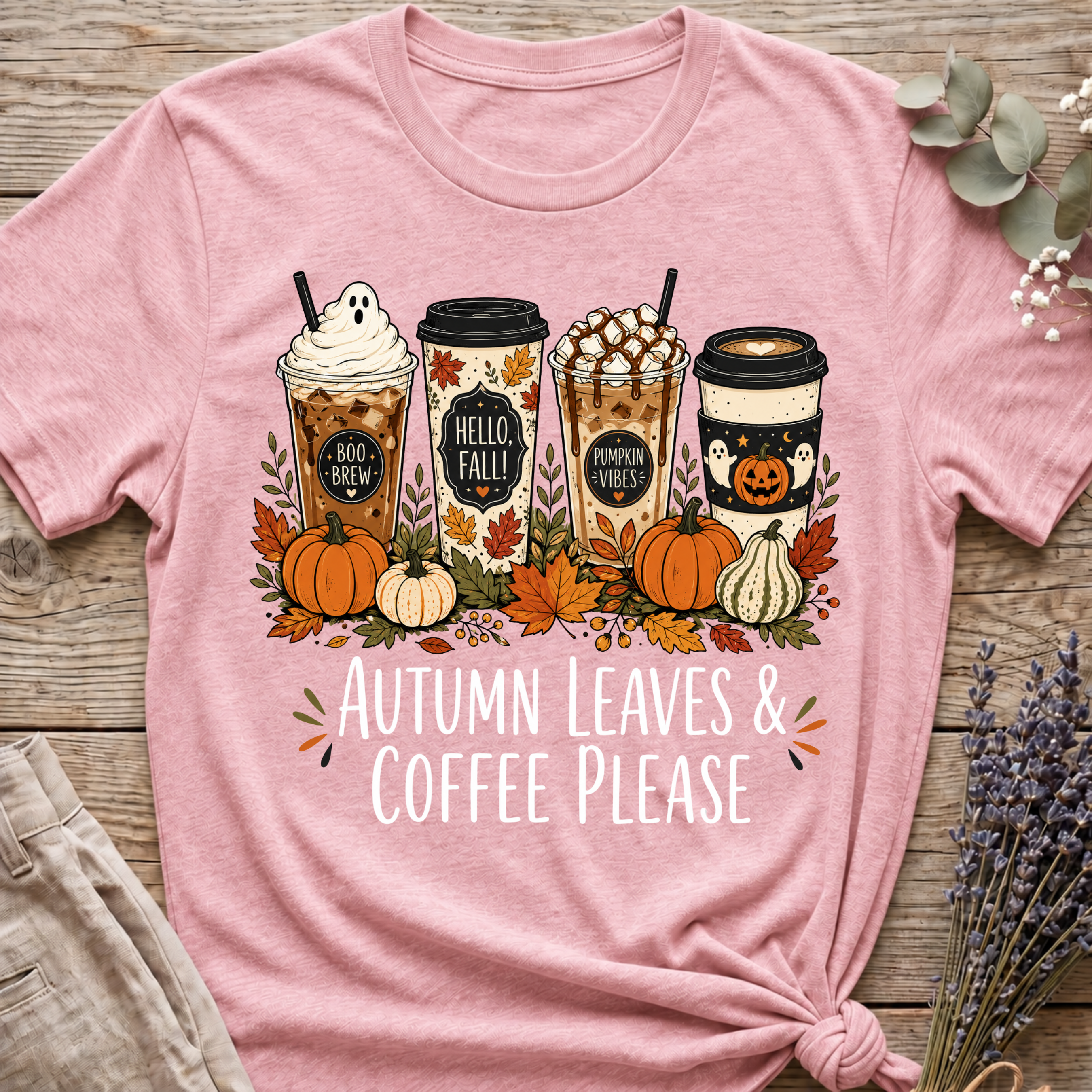 Leaves & Coffee T-shirt