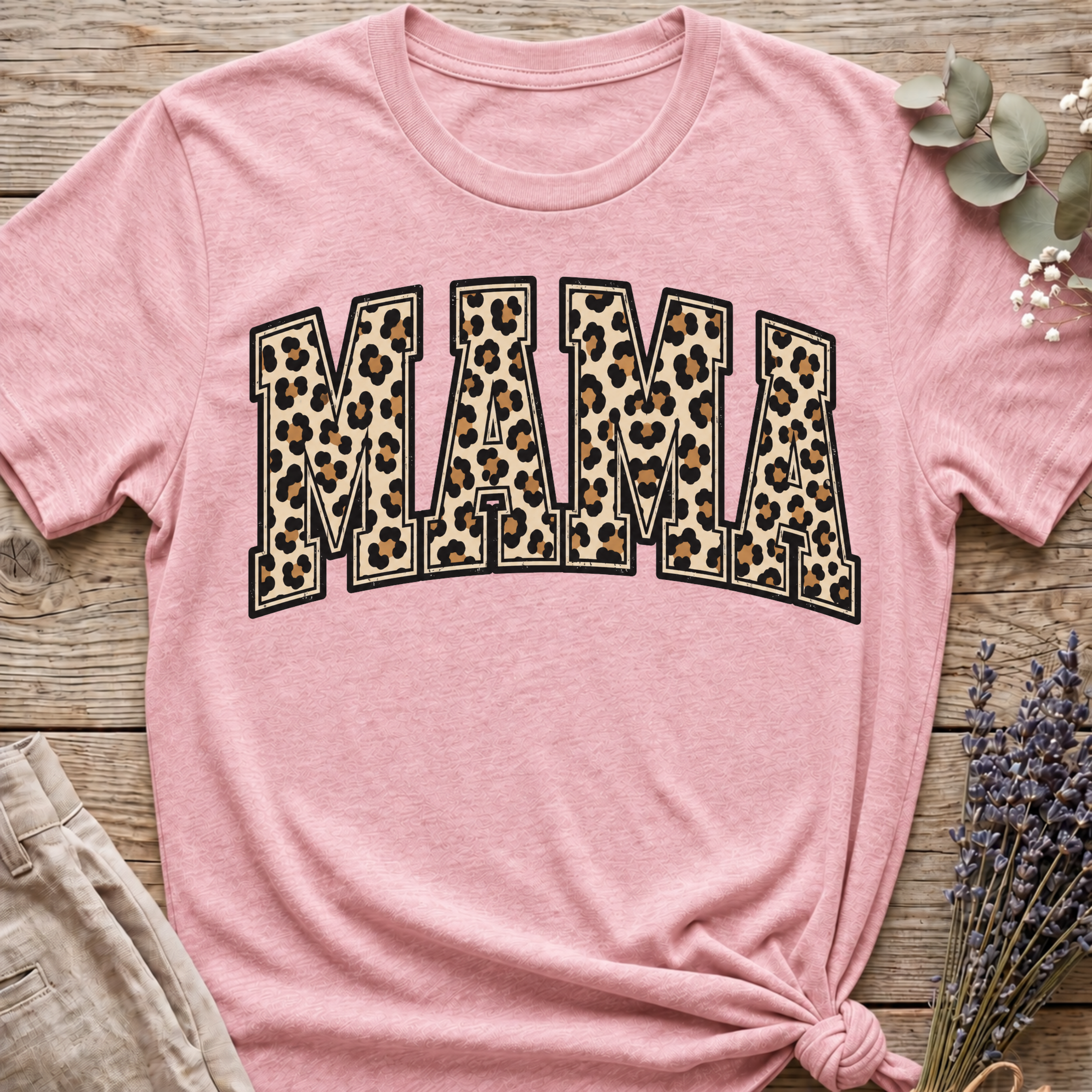 Cheeta Print Mama T-shirt