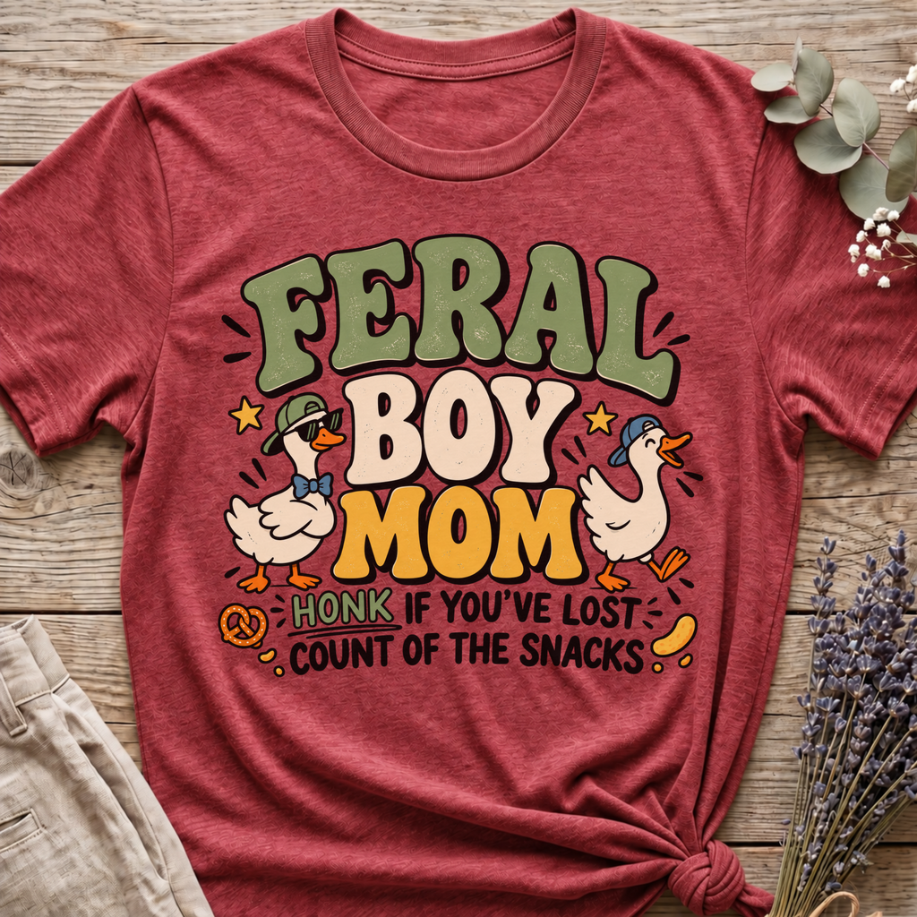 Feral Boy Mom T-shirt