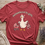 Outnumbered By Girls T-shirt