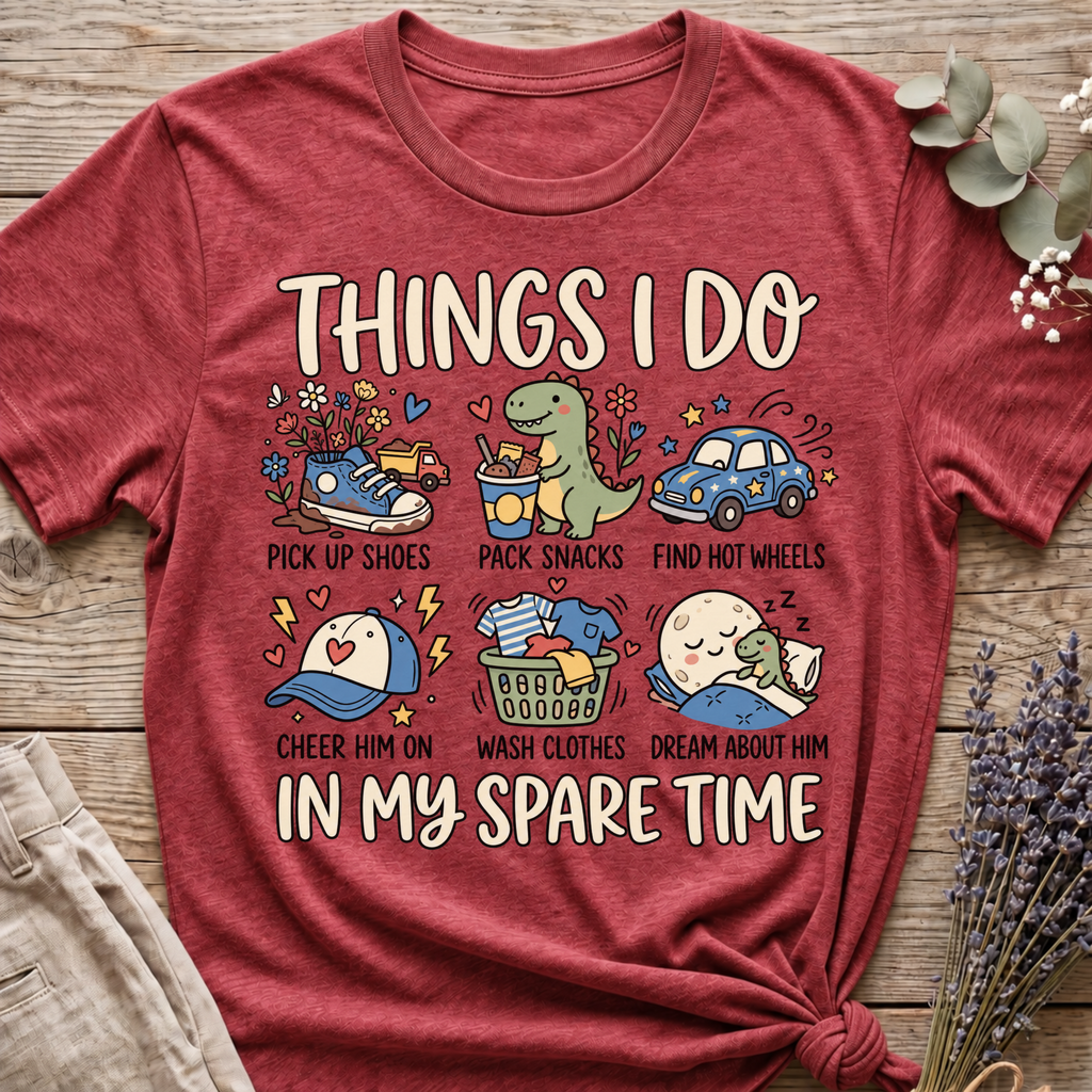 Boy Mom's Spare Time T-shirt