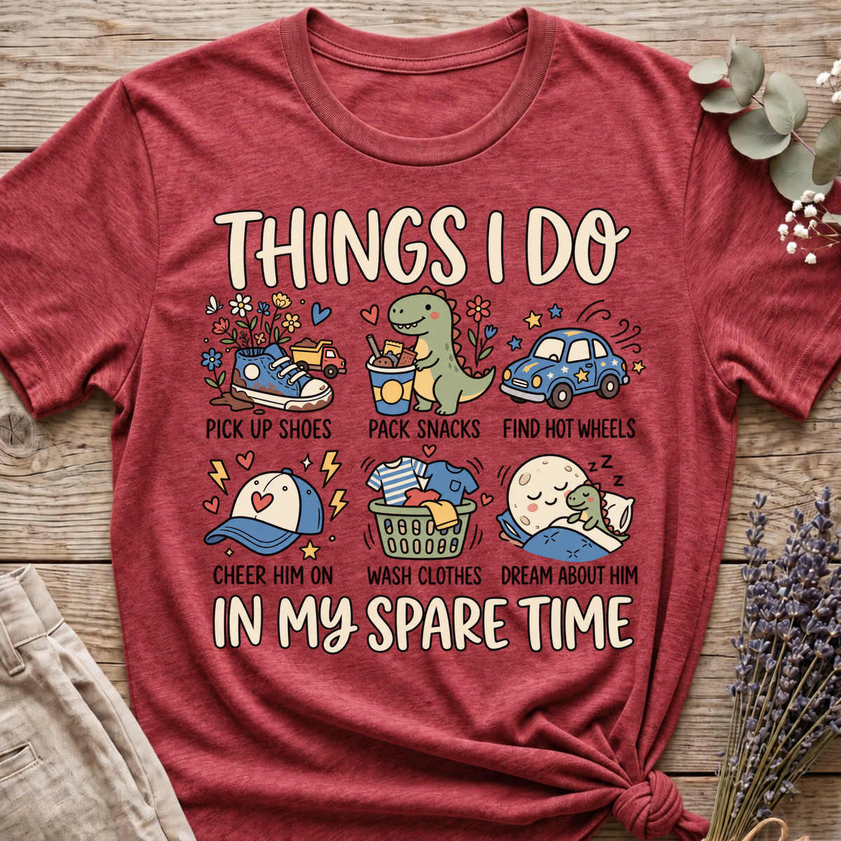 Boy Mom's Spare Time T-shirt